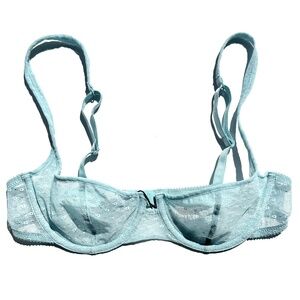 NWT Yasmine Eslami Joanne Demi Bra - Blue - 34A